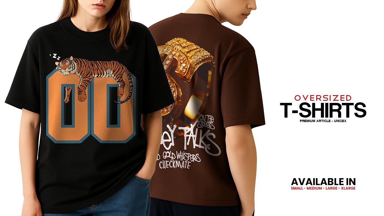Style Your Oversized T-shirts, Cargo Pants & Trousers!